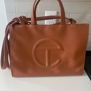 Telfar medium Tan shopper bag